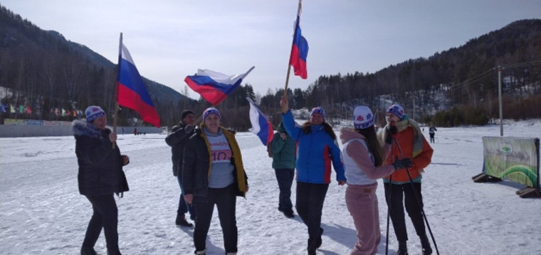 Районные соревнования по лыжным гонкам среди трудовых коллективов учреждений и организаций Алтайского района.